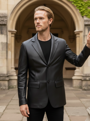 SL-Black-TT00018 (3) EL4 Black – Classic Field Leather Jacket 2