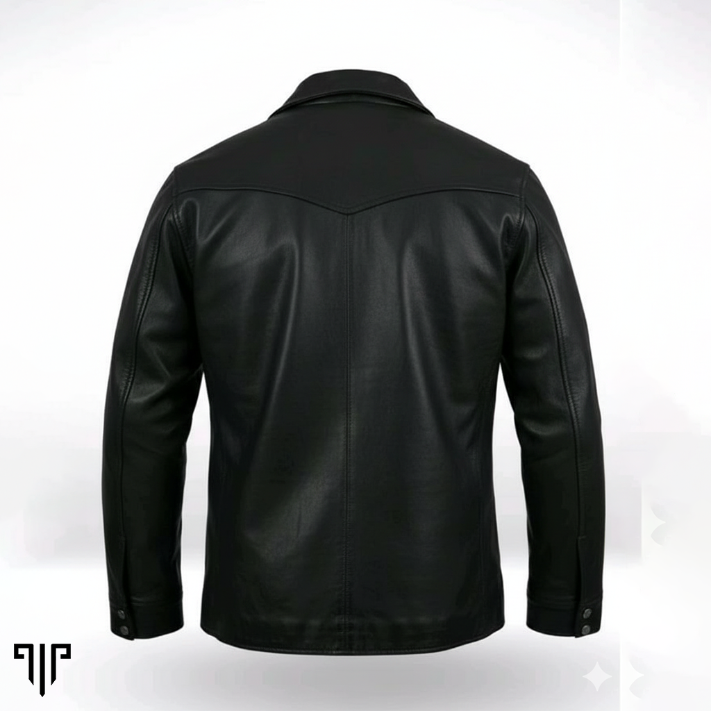 Forge Black Leather Field Jacket 3