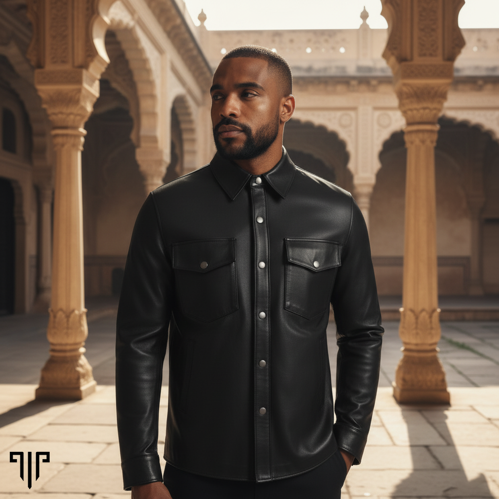 Forge Black Leather Field Jacket 1