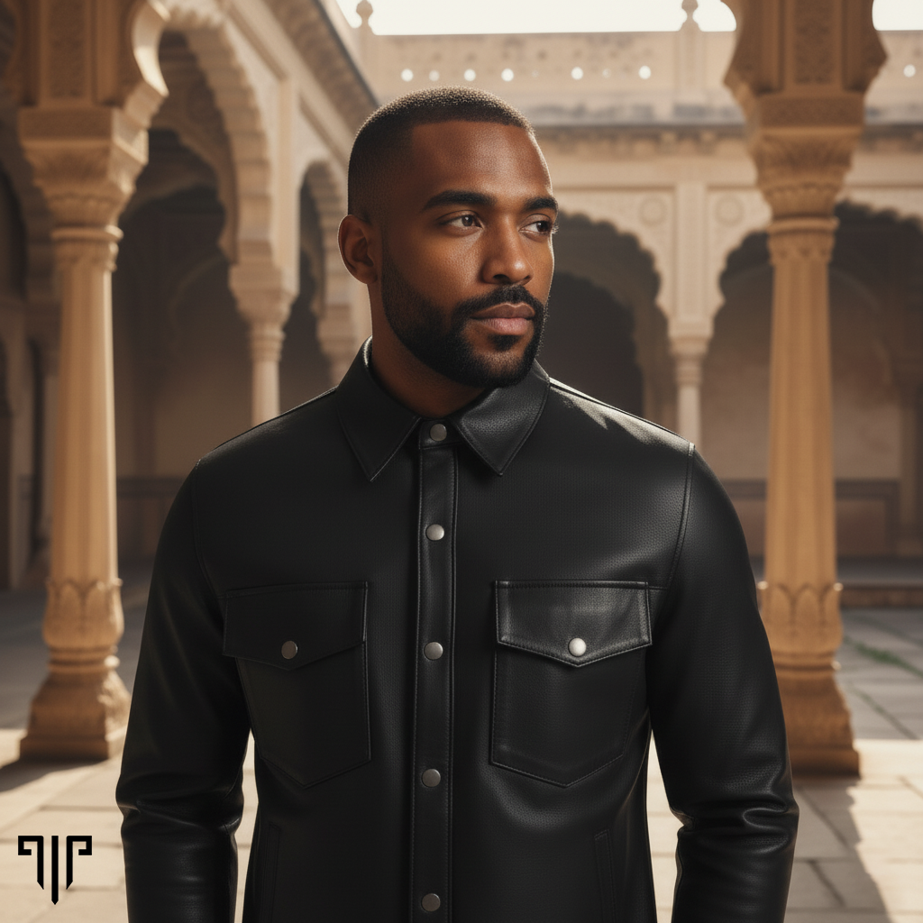 Forge Black Leather Field Jacket 2