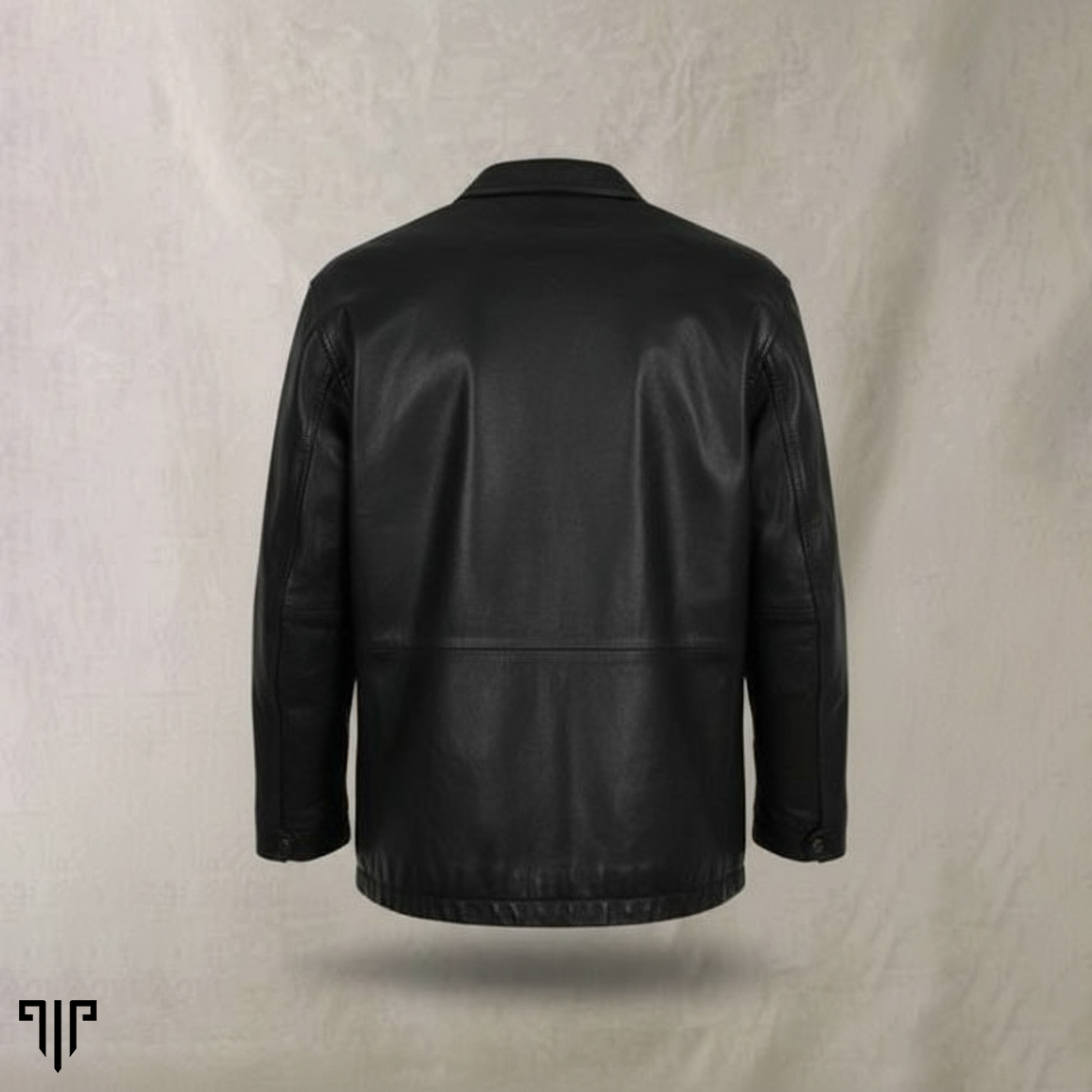 Pulse Black Leather Utility Jacket