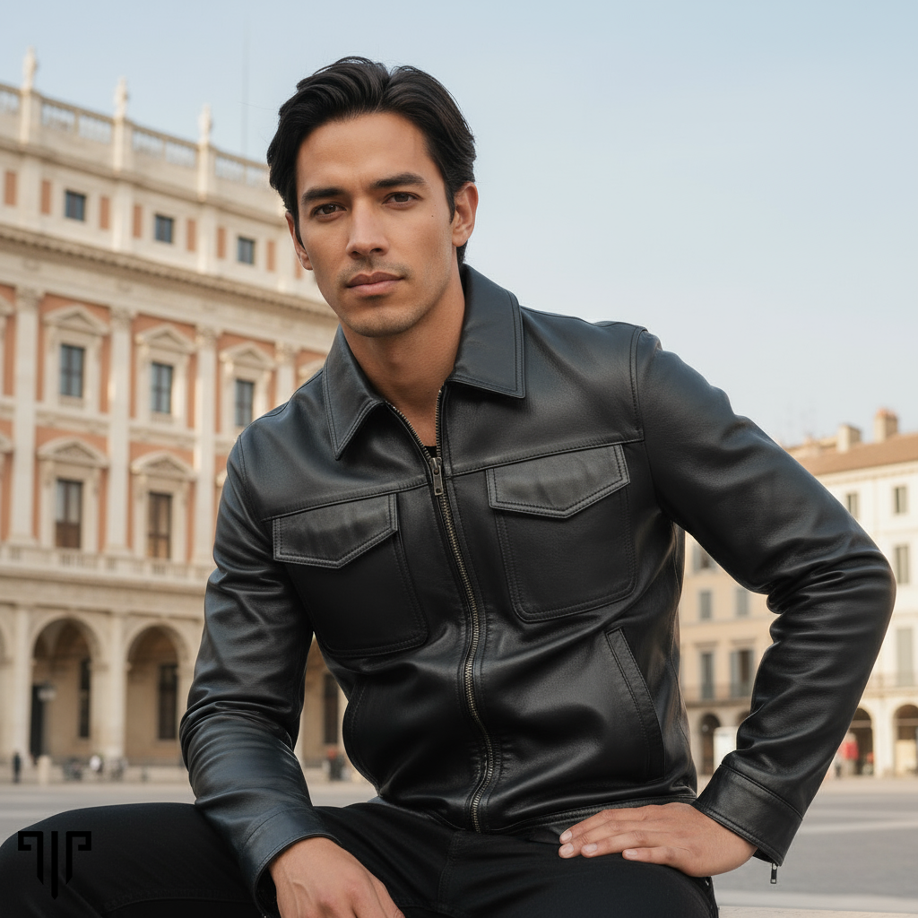 The Modern Moto Black Leather Jacket