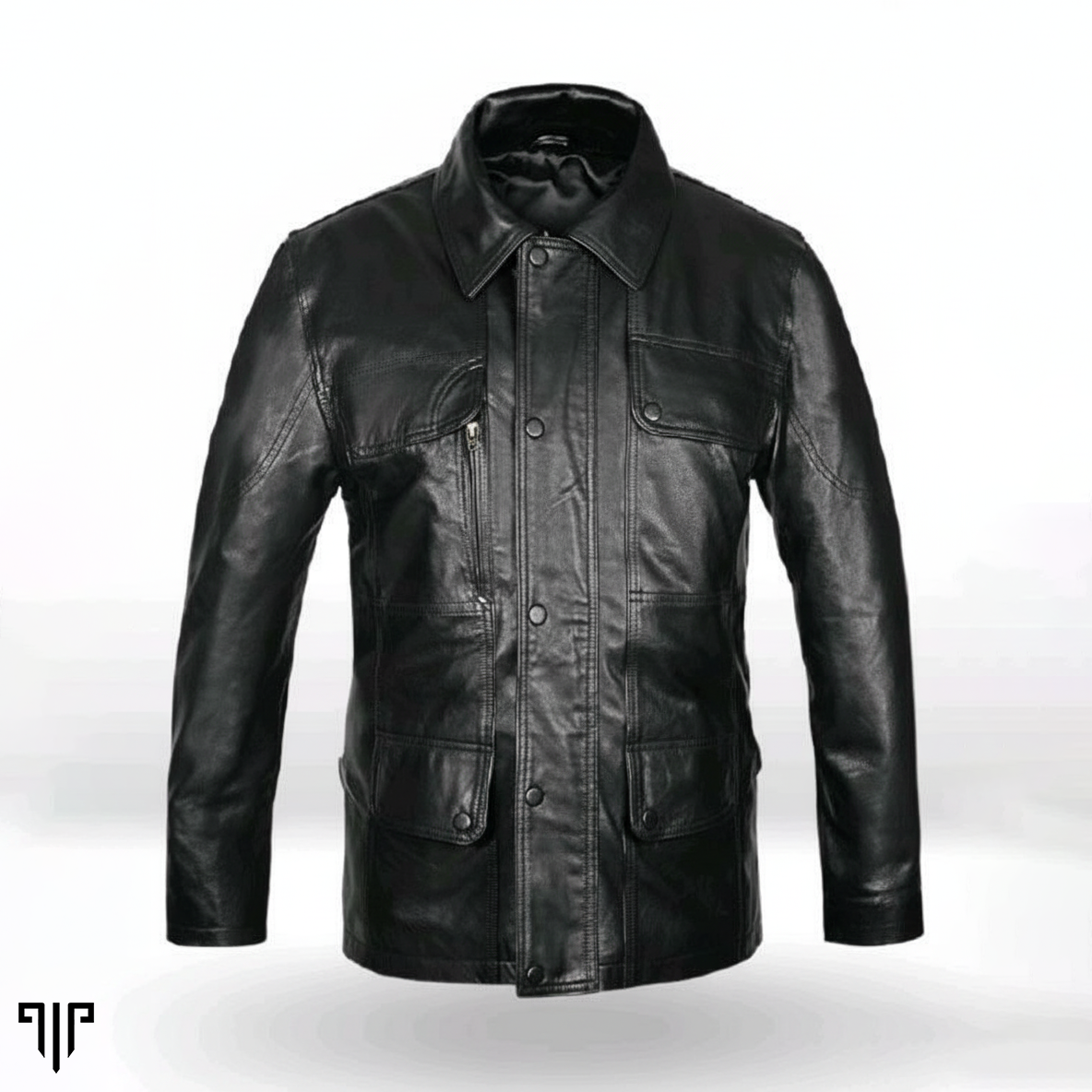 The Frontier Black Leather Jacket