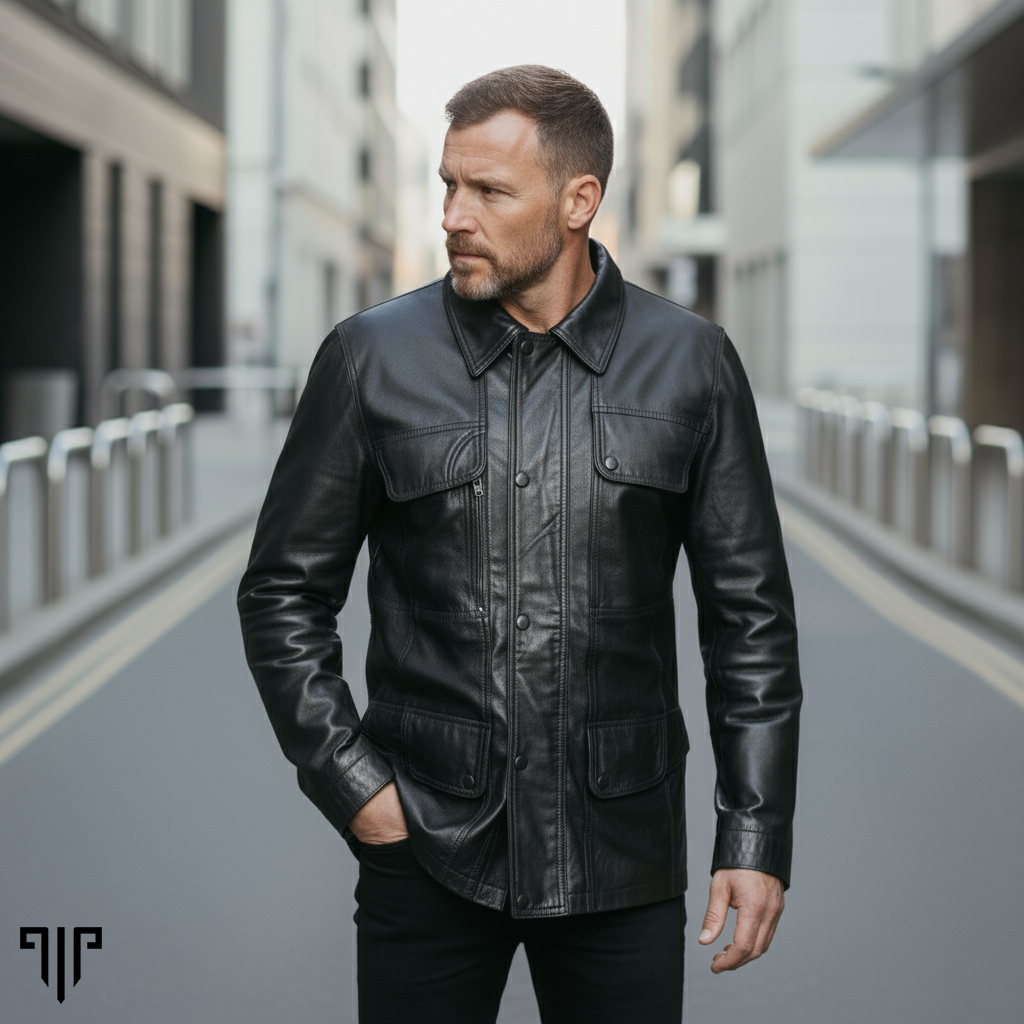 The Frontier Black Leather Jacket 3
