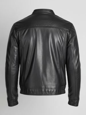 ZT5-Black-TT00002 Kingsley Black Leather Field Jacket